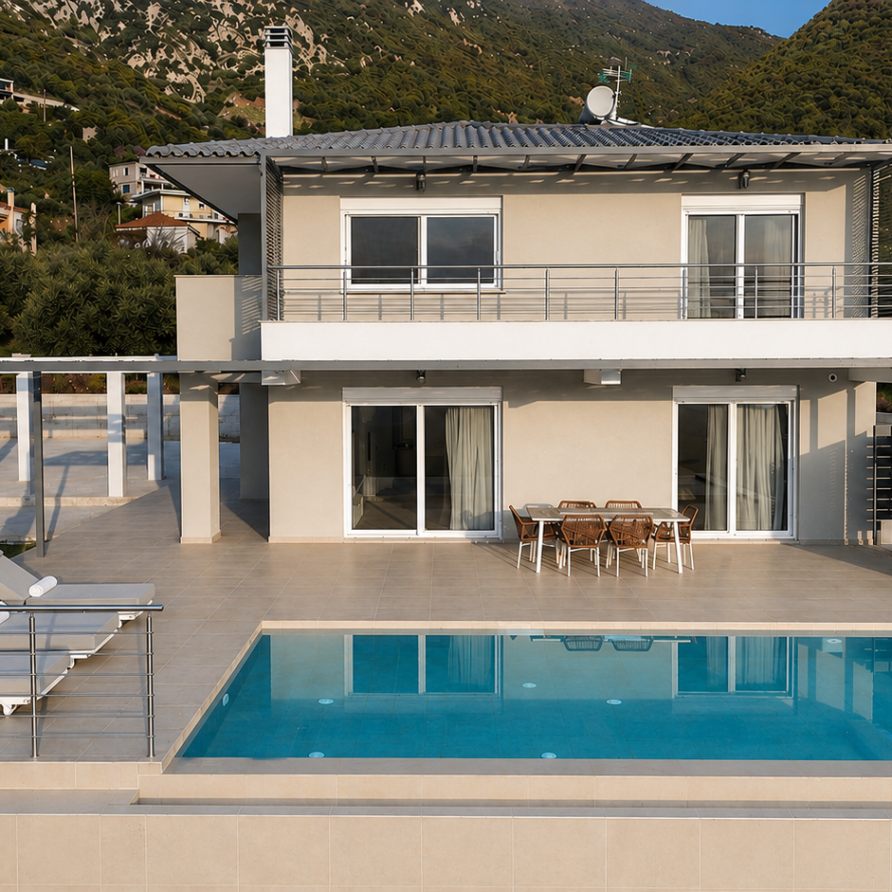 Villa Luna Sol Ενοικιαζόμενη βίλα Κυπαρισσία Airbnb Εταιρεία Διαχείρισης Καταλυμάτων Perla Homes